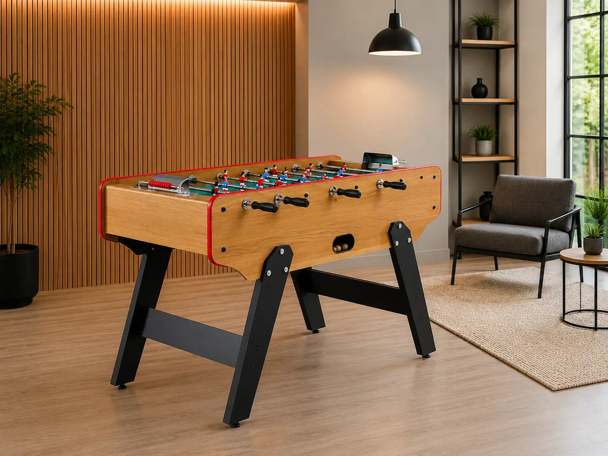 Baby Foot Le Chêne : Jeu Authentique en Bois Massif